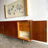 Sideboard and Matching Decorative Art Piece from the Cruise Liner "SS Rotterdam"
