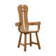 Oak brutalist chair 70s