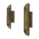 Pair of brass wall lights with Italian mid-century design, 1960, Italy.