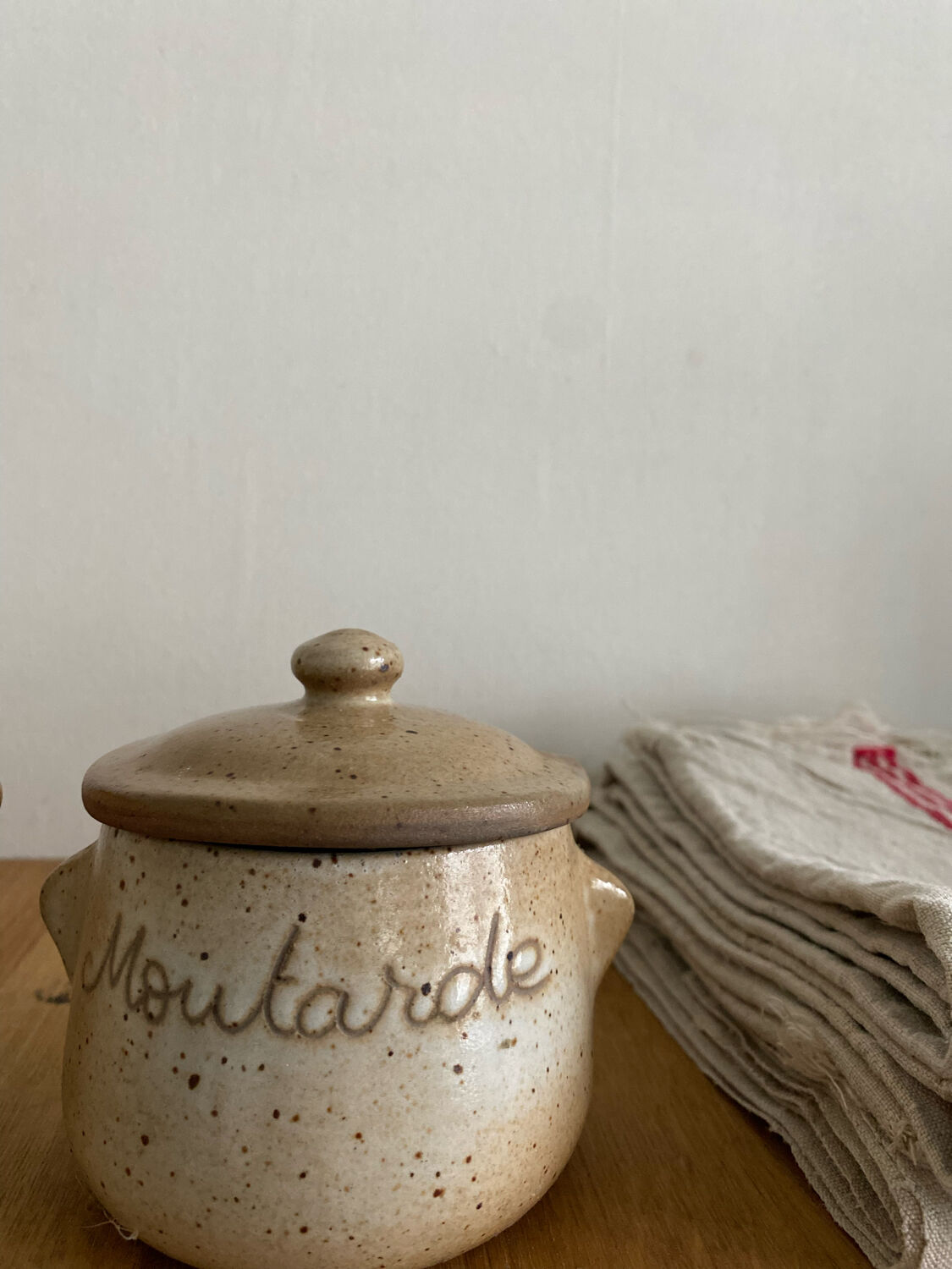 Antique stoneware spice pots