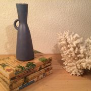 Vintage Scandinavian style blue ceramic vase