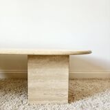 Travertine coffee table