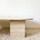 Travertine coffee table