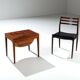Table d'appoint, de couture en palissandre par Severin Hansen pour Haslev, Danemark 1960