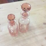 Pink pair of bottles