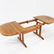 Table à manger ovale extensible vintage Glostrup danoise en teck massif des années 1960