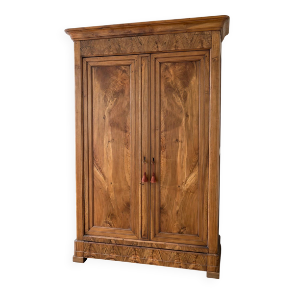 Armoire lingère / vaisselier en bois XIXe