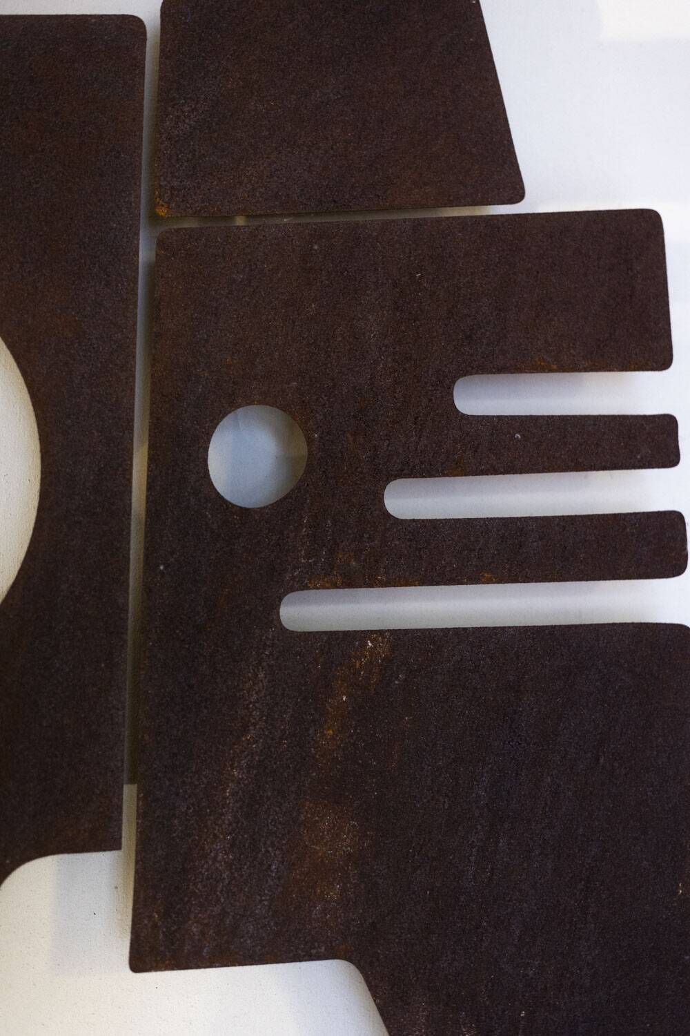 Decorative panel entitled "Sacha" in corten metal, Contemporary work