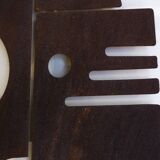 Decorative panel entitled "Sacha" in corten metal, Contemporary work