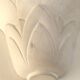 Paire d'appliques en plâtre, décor palmettes, XXe