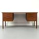 Danish teak desk with drawers, 1960s