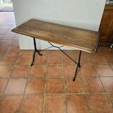 Old oak bistro table, 125cms L