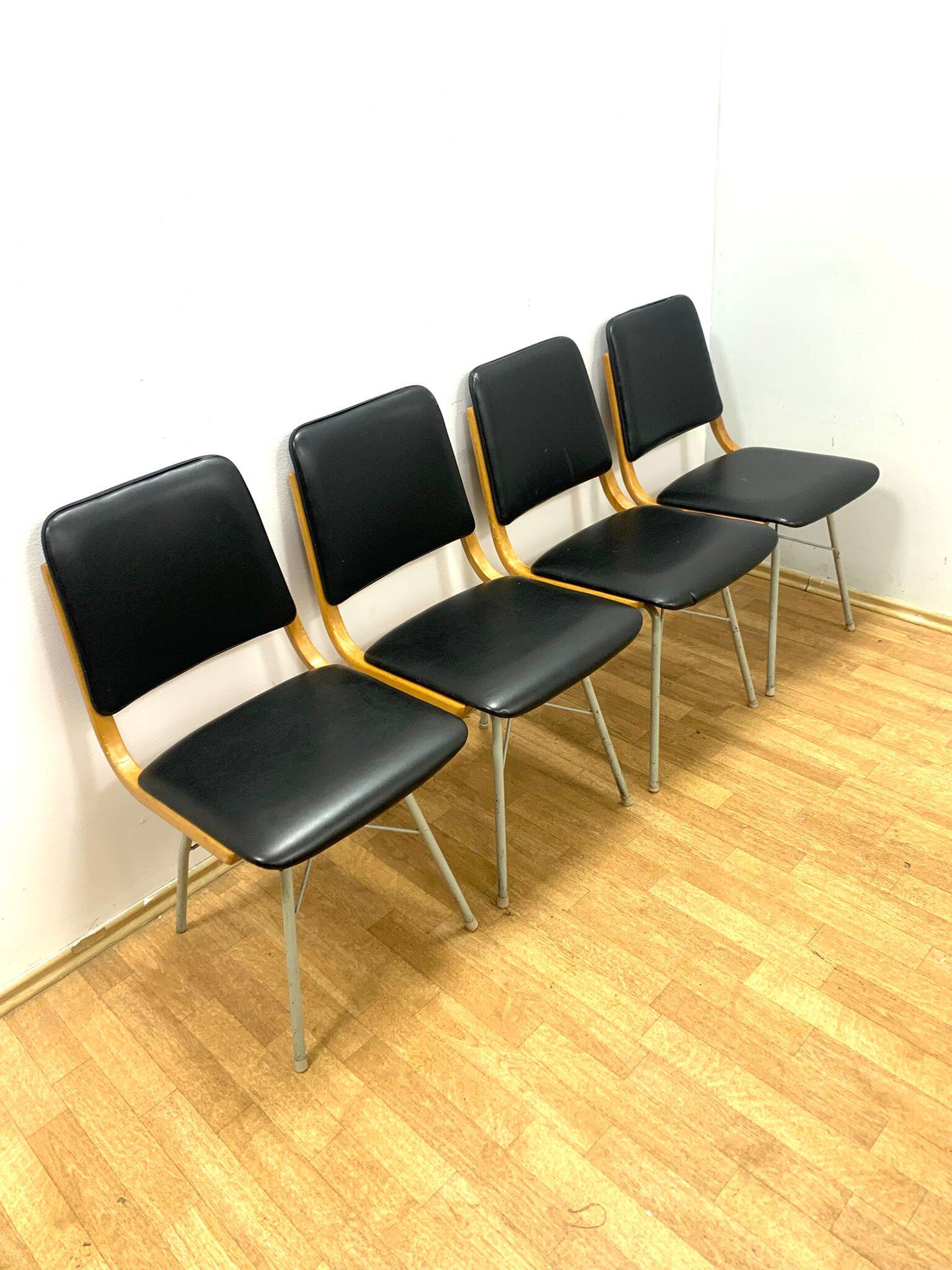 Mid-century dining chairs by Miroslav Navrátil for TON, 1960s (set of 4)