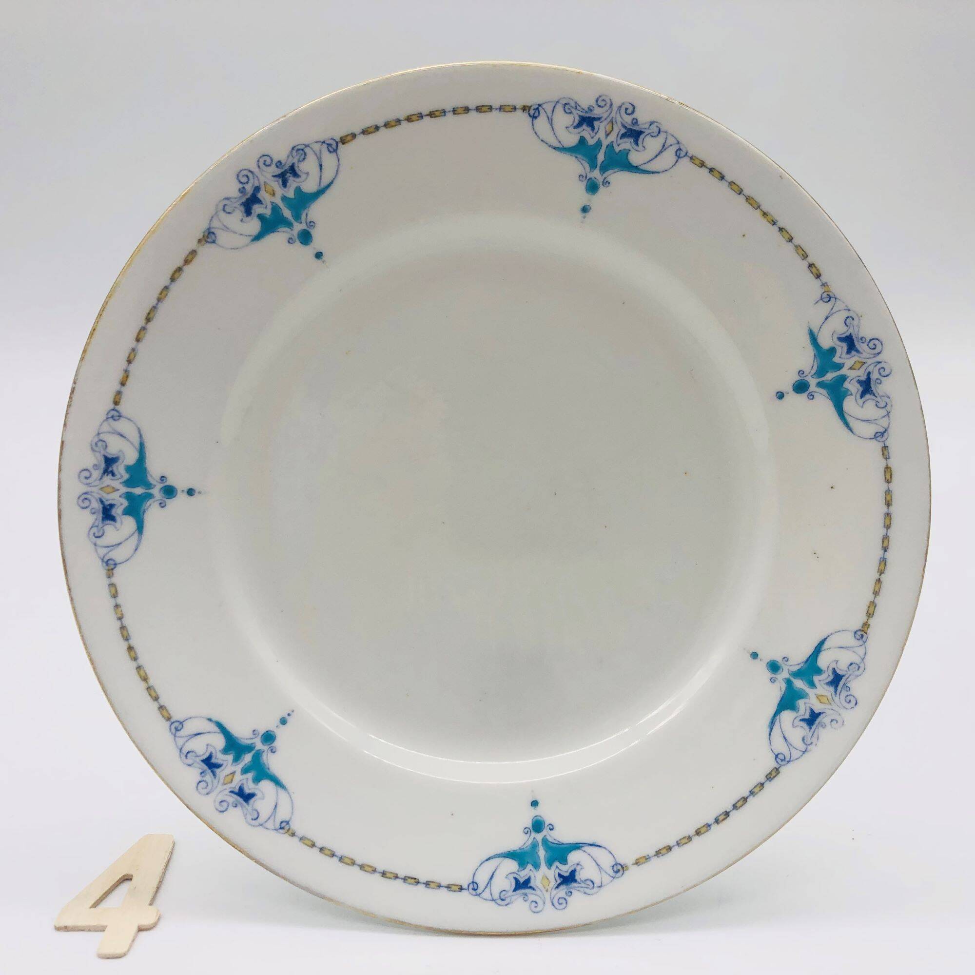 6 Dessert plates and a “Shelley - England” serving dish