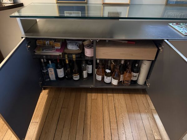 Enfilade vintage Belgo Chrom — Belgique, années 1980