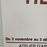 Original poster exhibition Venezia Henri Landier Paris 1988