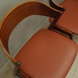 Set of four teak chairs, Danish design, 1970s, manufacture: Korup Stolefabrik