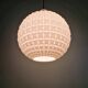 White opaline spherical pendant, Space Age, 1960-70