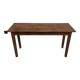 Small old console in solid oak, with spindle legs
