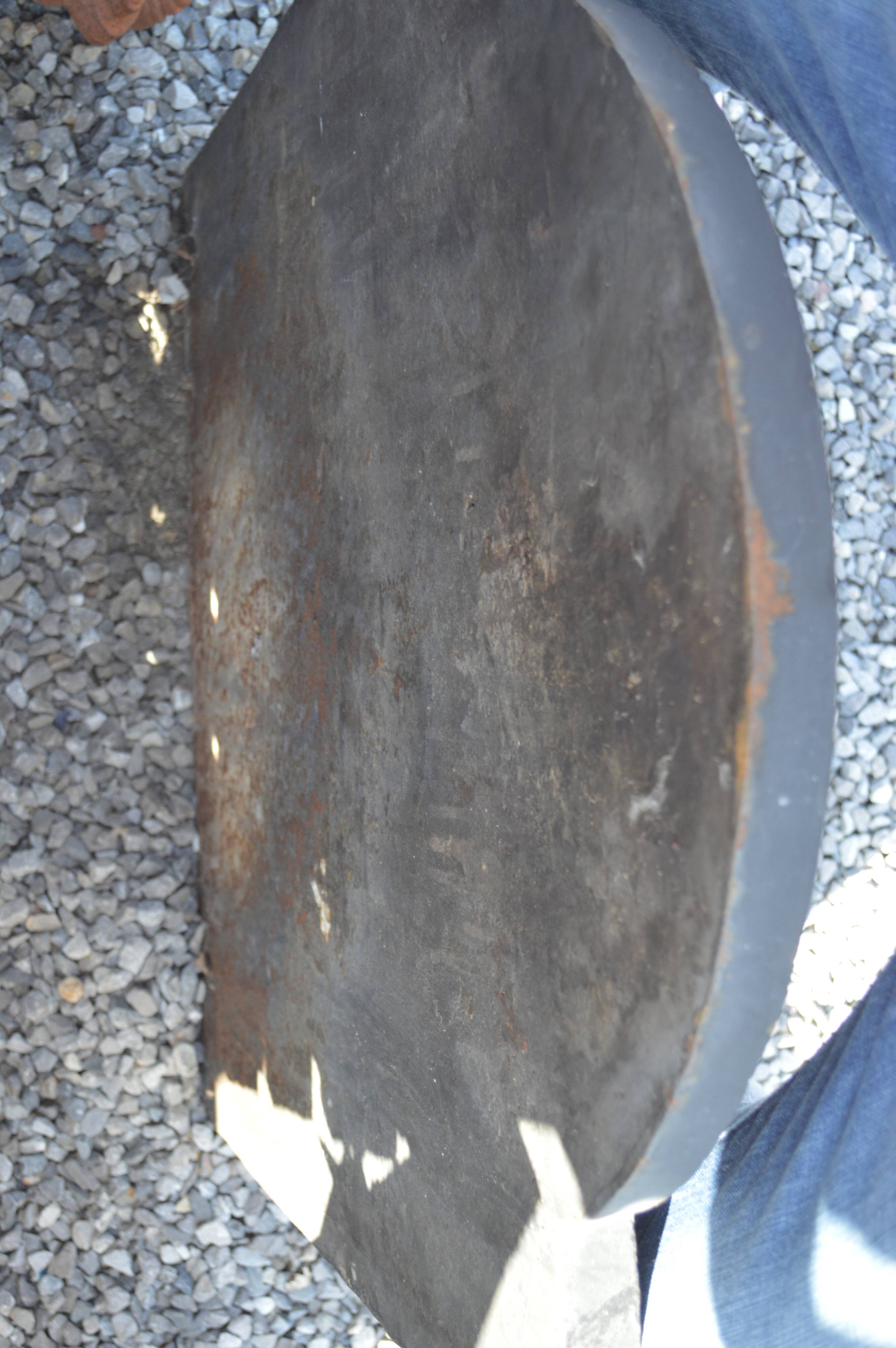 Cast iron fireplace plate