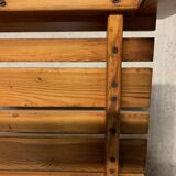 Vintage Pine Coffee Table, Reconstruction Period, Brutalist Design