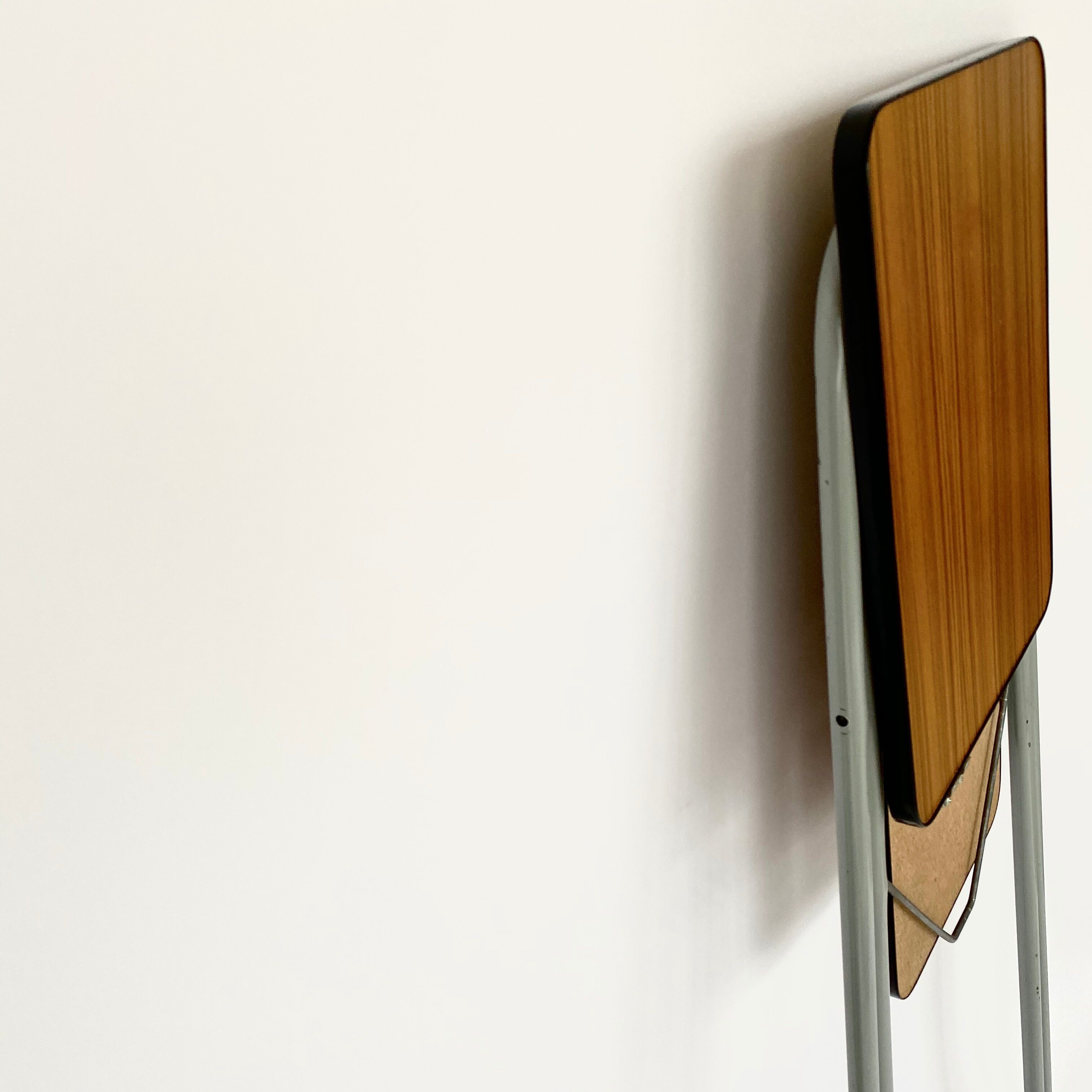 Metal and formica projector support, vintage 60s and 70s