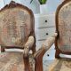 Paire de fauteuils rocaille Louis XV
