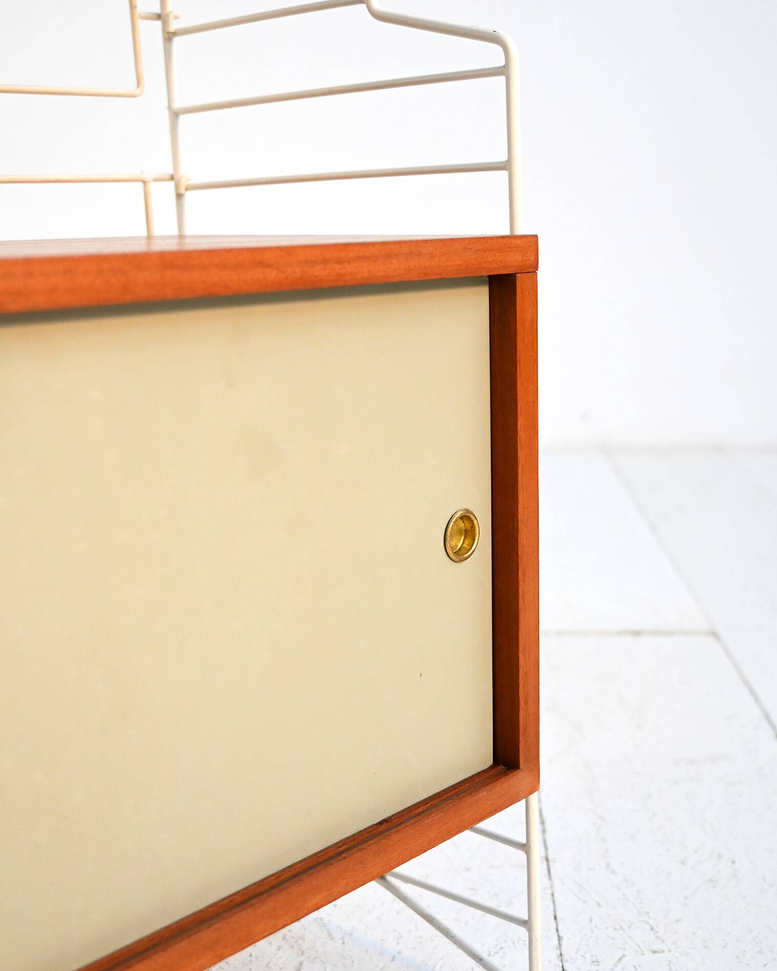 Étagère modulaire autoportante dans le style de String, années 1960