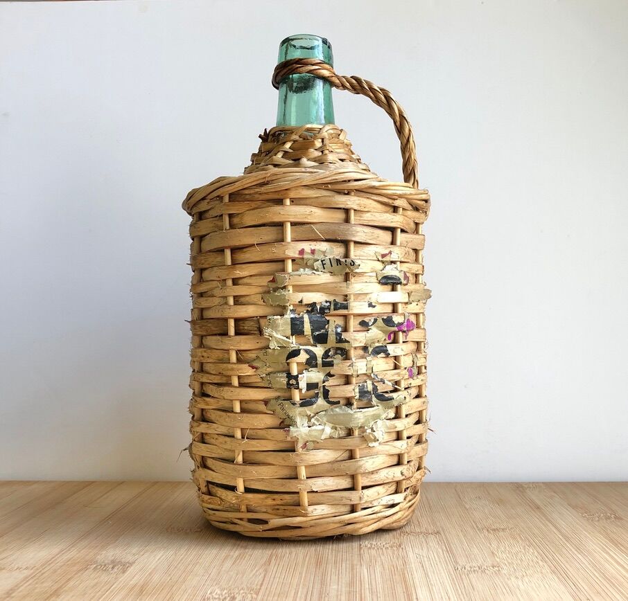 Demijohn and wicker