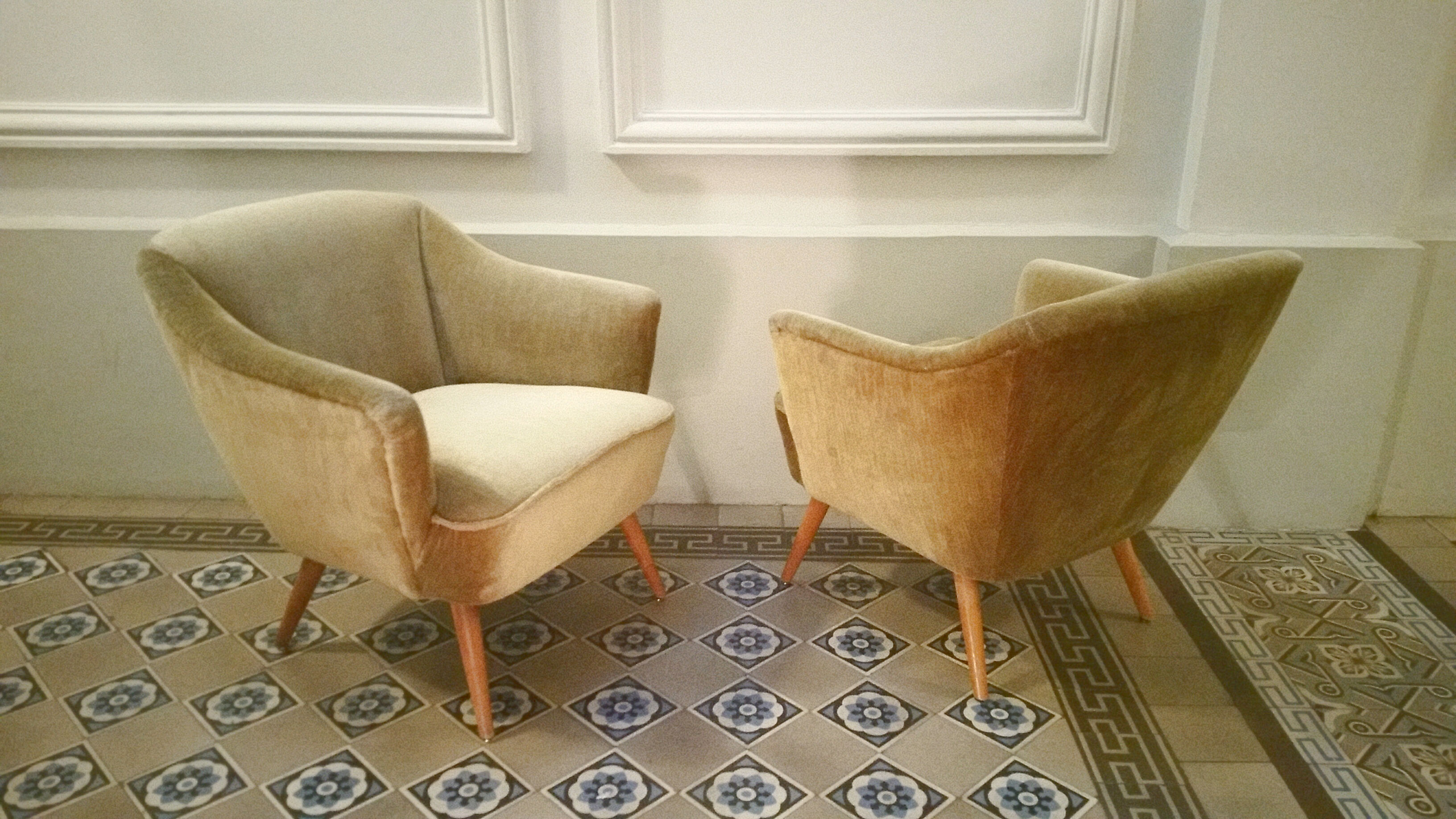Danish Chair organic years 50/60 bronze