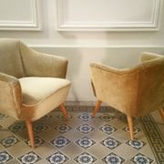 Fauteuil danois organique années 50/60 bronze