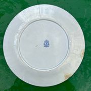 6 assiettes Gien série monogramme « 2nd choix »