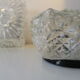 Glass ceiling lamp pair