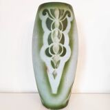 Painted Art Deco vase, 29.5 cm