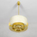 Mid Century Modern Brass Kaiser Chandelier, Germany 1960
