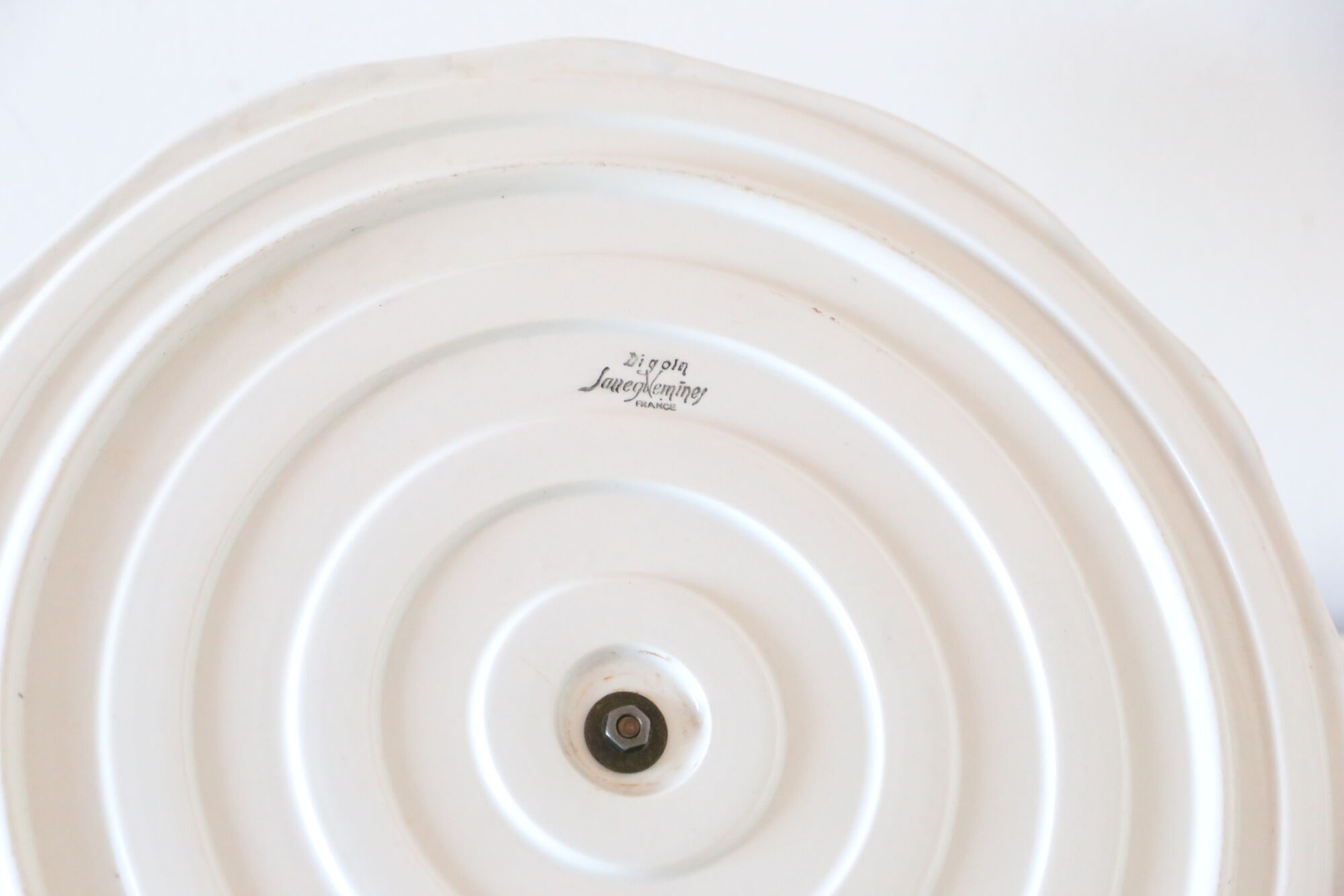 Servant/plateau dish, Villeroy and Boch, vintage, chrome and smoked glass