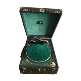 Portable old phonograph