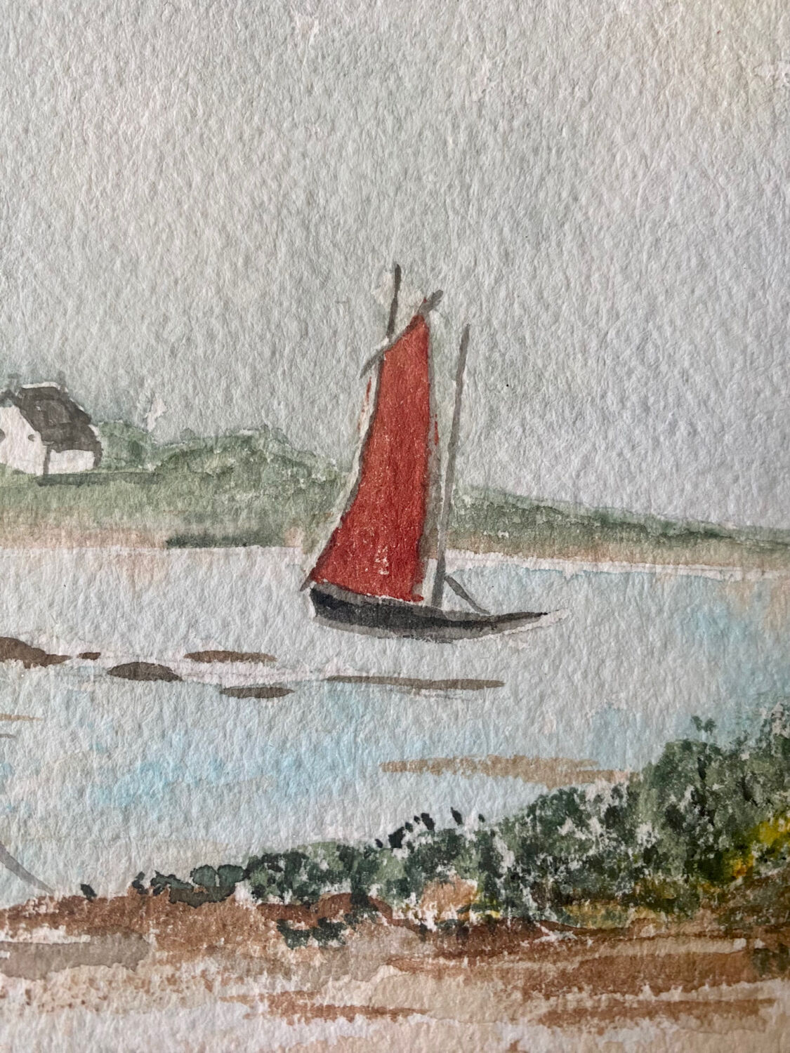 Aquarelle paysage de Bretagne