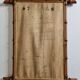 Large French mirror in turned bamboo-style wood, 54 x 76 cm