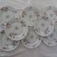 8 flat plates Haviland 426112 Sylvie flowers small roses Limoges