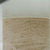 Table basse en travertin du milieu du siècle