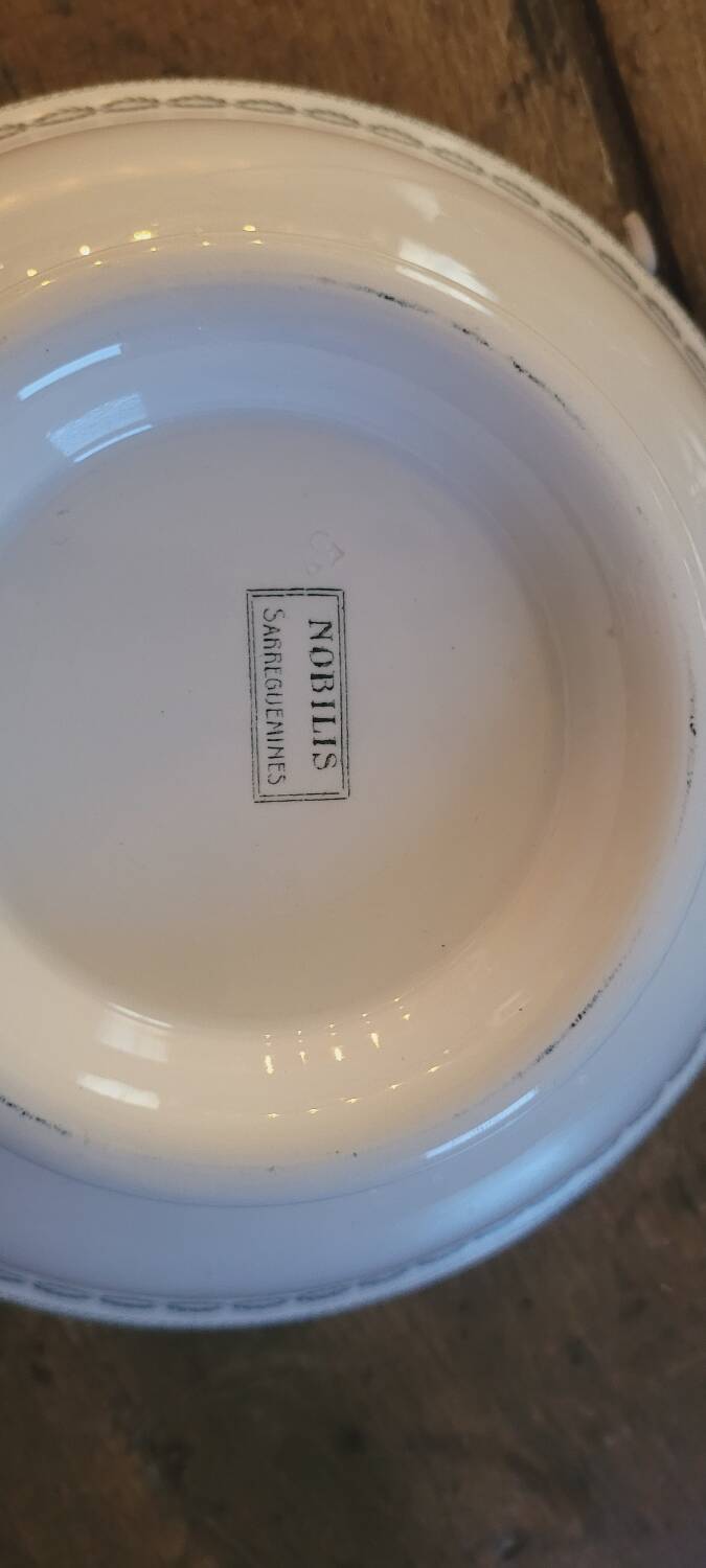 Sarreguemines iron earth salad bowl