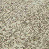 Tapis beige turc unique noué à la main 206 cm x 305 cm - 36612