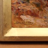 Oil on Panel Porquerolles by Geo Gyaniny