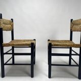 Mid-Century Dordogne Chairs in the style of Charlotte Perriand, 1960s, Set of 4