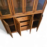 Late 20th Century Vintage Boho Drexel Campaign China Cabinet