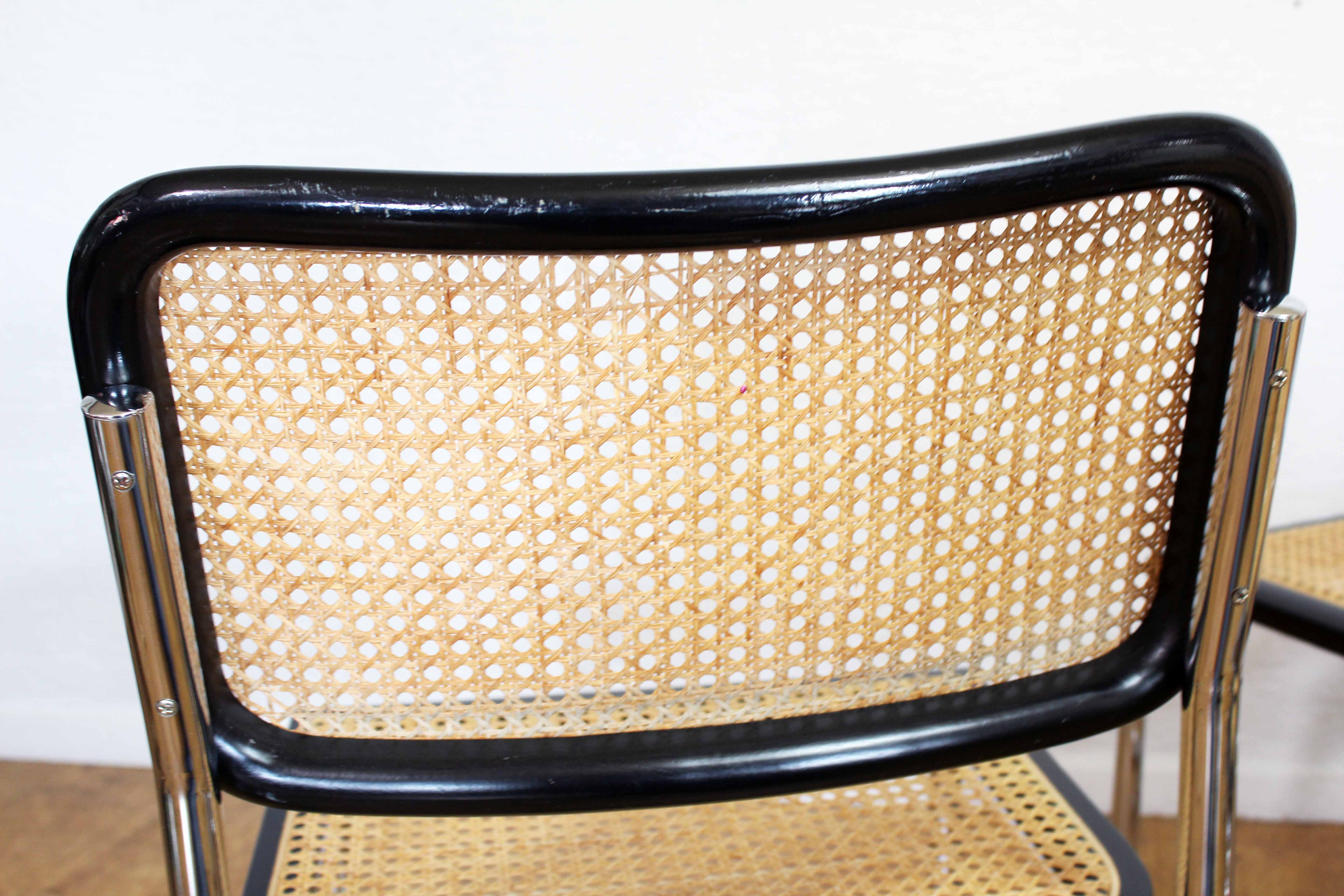 Set of 4 chairs Marcel Breuer B32 70s