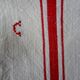 Ensemble de 4 torchons brodés anciens en lin, monogramme c