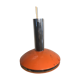 Old hanging UFO Saucer Metal Orange - Chrome Tube 70S Vintage