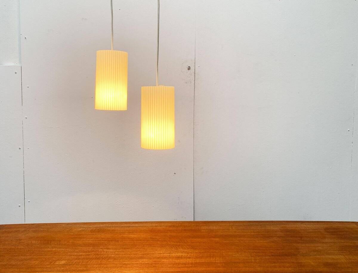 Modern mid-century German plastic suspension by Erco.
